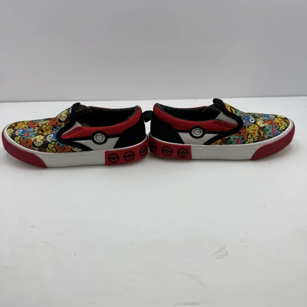 Pokemon PIKACHU Slip-On Canvas Ground Up Sneaker Shoes Unisex Youth Size 1